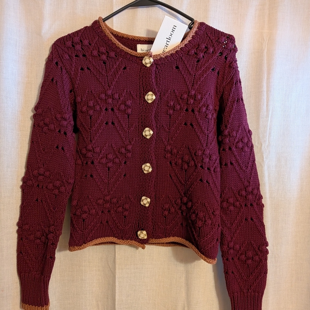 Heartloom Evira Cardigan NWT Small